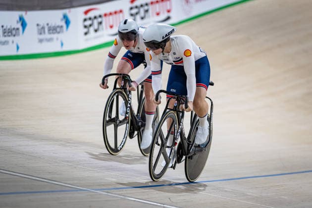 FINUCANE Emma, CAPEWELL Sophie UEC Track Cycling European Championships Konya 2026 FINUCANE Emma CAPEWELL Sophie GBR Great Britain Landscape horizontal Landscape Event Event UEC Track Cycling European Championships 2026 Category Category Cycling Track Cycling European Championships Location Location Asia Türkiye Konya Discipline Sprint Category Elite Women Distance m Date Date 03 02 2026 Tuesday Day 3