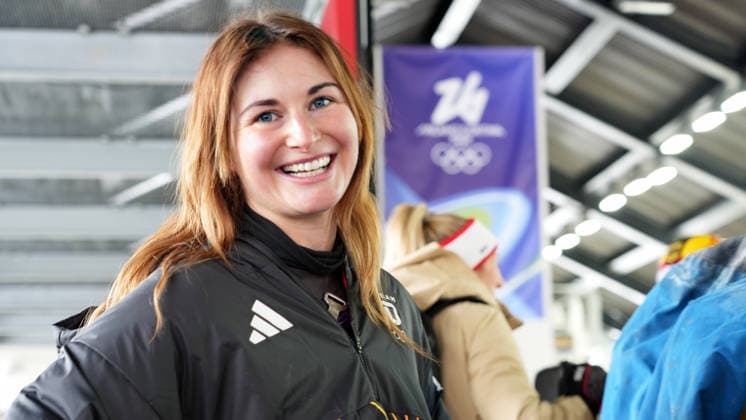 3.2.2026: Cortina d Ampezzo: Pista Eugenio Monti: Rodeln: Julia Taubitz (Deutschland) *** 3 2 2026 Cortina d Ampezzo Pista Eugenio Monti Luge Julia Taubitz Germany