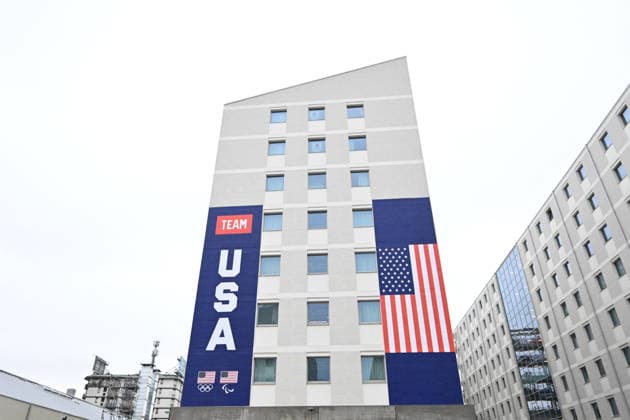 Residential building General view, FEBRUARY 3, 2026 - : Press preview of Athletes Village Olympic Village , during the Milano Cortina 2026 Olympic Winter games, Winterspiele,Spiele, Summer games in Milan, Italy. Noxthirdxpartyxsales  aflo_318427866