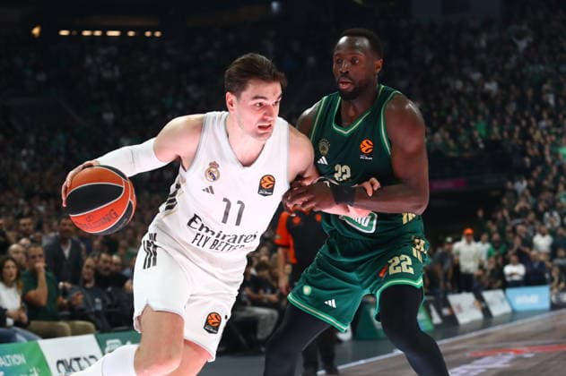 EuroLeague Basketball, Panathinaikos AKTOR Athens vs Real Madrid - Mario Hezonja, 11 of Real Madrid in action during the Euroleague regular season basketball match between Panathinaikos AKTOR Athens and Real Madrid at Telekom Center Athens on February 3, 2026 in Athens, Greece. ATHENS Greece Copyright: xOnexInchxProductionsx 6836803