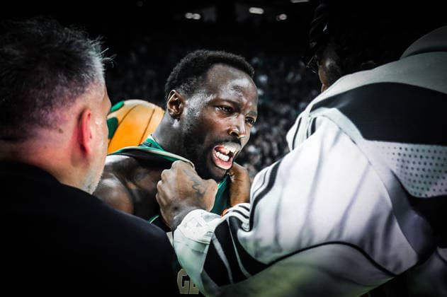 EuroLeague Basketball, Panathinaikos AKTOR Athens vs Real Madrid - Jerian Grant, 22 of Panathinaikos AKTOR Athens celebrate at the end the Euroleague regular season basketball match between Panathinaikos AKTOR Athens and Real Madrid at Telekom Center Athens on February 3, 2026 in Athens, Greece. ATHENS Greece Copyright: xOnexInchxProductionsx 6836839