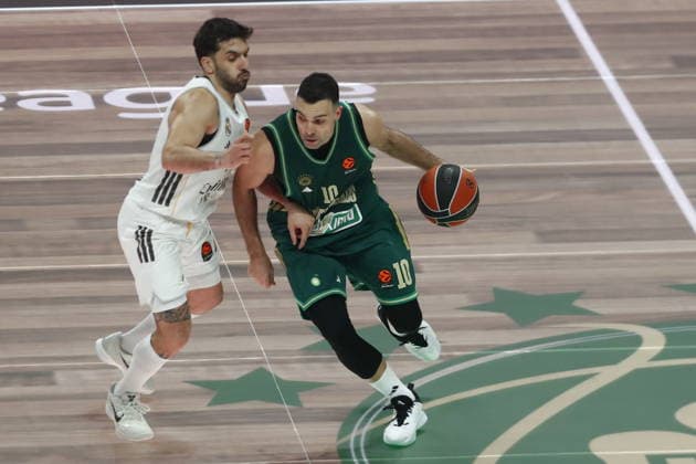 EuroLeague Basketball, Panathinaikos AKTOR Athens vs Real Madrid - Kostas Sloukas, 10 of Panathinaikos AKTOR Athens in action during the Euroleague regular season basketball match between Panathinaikos AKTOR Athens and Real Madrid at Telekom Center Athens on February 3, 2026 in Athens, Greece. ATHENS Greece Copyright: xOnexInchxProductionsx 6836788