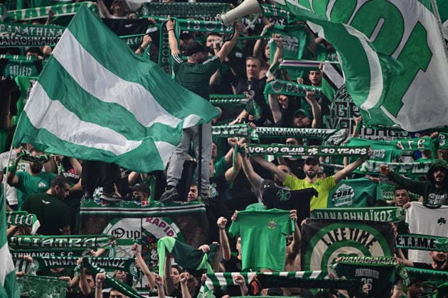 EuroLeague Basketball, Panathinaikos AKTOR Athens vs Real Madrid - Fans of Panathinaikos AKTOR Athens react during the Euroleague regular season basketball match between Panathinaikos AKTOR Athens and Real Madrid at Telekom Center Athens on February 3, 2026 in Athens, Greece. ATHENS Greece Copyright: xOnexInchxProductionsx 6836622
