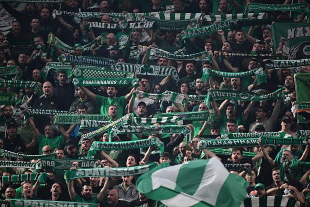 EuroLeague Basketball, Panathinaikos AKTOR Athens vs Real Madrid - Fans of Panathinaikos AKTOR Athens react during the Euroleague regular season basketball match between Panathinaikos AKTOR Athens and Real Madrid at Telekom Center Athens on February 3, 2026 in Athens, Greece. ATHENS Greece Copyright: xOnexInchxProductionsx 6836623