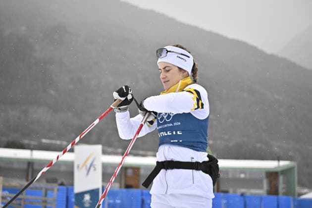 VAL DI FIEMME, SWEDEN 20260204 Ebba Andersson trains for the start of the Olympics. *** The image is included in the SPORTS PACKAGE. For others PAYMENT IMAGE ** VAL DI FIEMME SWEDEN x10430x *** VAL DI FIEMME, SWEDEN 20260204 Ebba Andersson trains for the start of the Olympics The image is included in the SPORTS PACKAGE For others PAYMENT IMAGE VAL DI FIEMME SWEDEN x10430x  Copyright: xChristinexOlsson TTx Olympics 2026