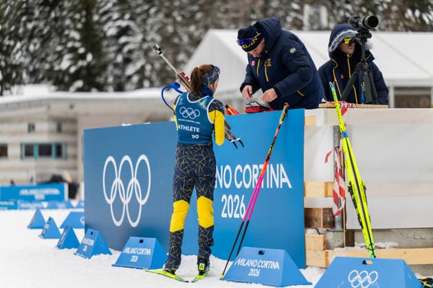 260204 Linn Gestblom and Shooting coach Jean-Marc Chabloz of Sweden at a biathlon training session during day -2 of the 2026 Winter Olympics on February 4, 2026 in Anterselva. Photo: Mathias Bergeld BILDBYRAN kod MB MB1304 skidskytte biathlon skiskyting Olympic Games, Olympische Spiele, Olympia, OS olympics winter olympics os ol olympiska spel vinter-os olympiske leker milano cortina 2026 milan cortina 2026 milano cortina 2026 olympic games milano cortina 2026 winter olympic games milano cortina-os milano cortina-ol vinter-ol -2 bbeng träning training sverige *** 260204 Linn Gestblom and Shooting coach Jean Marc Chabloz of Sweden at a biathlon training session during day 2 of the 2026 Winter Olympics on February 4, 2026 in Anterselva Photo Mathias Bergeld BILDBYRAN code MB MB1304 biathlon biathlon olympic games olympics olympics winter olympics os ol olympiska spel vinter os olympiske leker milano cortina 2026 milan cortina 2026 milano cortina 2026 olympic games milano cortina 2026 winter olympic games milano cortina os milano cortina ol vinter ol 2 bbeng träning training sverige  Copyright: MATHIASxBERGELD BB260204MB008