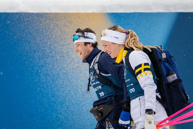 260204 Emma Ribom of Sweden and JC Schoonmaker of United States at a Cross-Country Skiing training session during day -2 of the 2026 Winter Olympics on February 4, 2026 in Val di Fiemme. Photo: Maxim Thore BILDBYRAN kod MT MT0951 skidor cross-country skiing langrenn Olympic Games, Olympische Spiele, Olympia, OS olympics winter olympics os ol olympiska spel vinter-os olympiske leker milano cortina 2026 milan cortina 2026 milano cortina 2026 olympic games milano cortina 2026 winter olympic games milano cortina-os milano cortina-ol vinter-ol -2 bbeng träning training sverige *** 260204 Emma Ribom of Sweden and JC Schoonmaker of United States at a Cross Country Skiing training session during day 2 of the 2026 Winter Olympics on February 4, 2026 in Val di Fiemme Photo Maxim Thore BILDBYRAN kod MT MT0951 skidor cross country skiing langrenn olympic games olympics winter olympics os ol olympiska spel vinter os olympiske leker milano cortina 2026 milan cortina 2026 milano cortina 2026 olympic games milano cortina 2026 winter olympic games milano cortina os milano cortina ol vinter ol 2 bbeng träning training sverige  Copyright: MAXIMxTHORE BB260204MT045