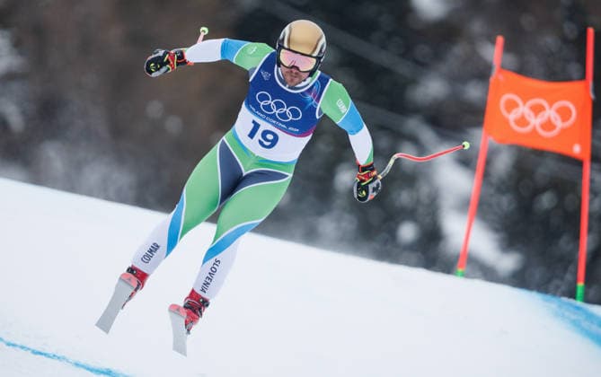 OLYMPICS - Winter Olympic Games, Olympische Spiele, Olympia, OS Milano Cortina 2026 BORMIO,ITALY,04.FEB.26 - OLYMPICS, ALPINE SKIING - Winter Olympic Games Milano Cortina 2026, preview, downhill training, men. Image shows Miha Hrobat (SLO).  GEPAxpictures xHaraldxSteiner