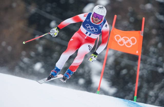 OLYMPICS - Winter Olympic Games, Olympische Spiele, Olympia, OS Milano Cortina 2026 BORMIO,ITALY,04.FEB.26 - OLYMPICS, ALPINE SKIING - Winter Olympic Games Milano Cortina 2026, preview, downhill training, men. Image shows Alexis Monney (SUI).  GEPAxpictures xHaraldxSteiner
