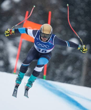 OLYMPICS - Winter Olympic Games, Olympische Spiele, Olympia, OS Milano Cortina 2026 BORMIO,ITALY,04.FEB.26 - OLYMPICS, ALPINE SKIING - Winter Olympic Games Milano Cortina 2026, preview, downhill training, men. Image shows Barnabas Szollos (ISR).  GEPAxpictures xHaraldxSteiner