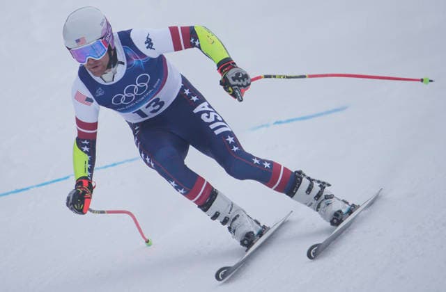 Ryan Cochran-Siegle of the USA takes a practice run on the Stelvio course during the 1st official training session for the Men s downhill skiing competition at the Milano Cortina 2026 Winter Olympic Games, Olympische Spiele, Olympia, OS in Bormio, Italy, on Wednesday, February 4, 2026. The downhill medal competition will take place on Saturday, February 7, 2026.  BOR20260204912 BOBxSTRONG