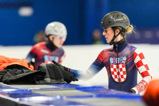 2026-02-04 - Milano Cortina 2026 Winter Olympics MILAN, ITALY - FEBRUARY 4: Katarina Buric of Croatia during a training before the Milano Cortina 2026 Winter Olympics at the Milano Ice Skating Arena on February 4, 2026 in Milan, Italy Milan Milano Ice Skating Arena Italy Content not available for redistribution in The Netherlands directly or indirectly through any third parties. Copyright: xAndrexWeeningx