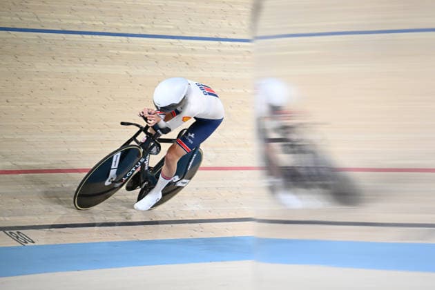 2026 UEC Track Elite European Championships Picture by Olly Hassell SWpix.com - 04 02 2026 - Cycling - 2026 UEC Track Elite European Championships - Konya Velodrome, Konya, Türkiye - Women s Individual Pursuit Qualifying - Millie Couzens (Great Britain) Copyright: x xSWpix.comx(t axPhotographyxHubxLtd)xOllyxHassell SWpix.comx SWP-3177-0761