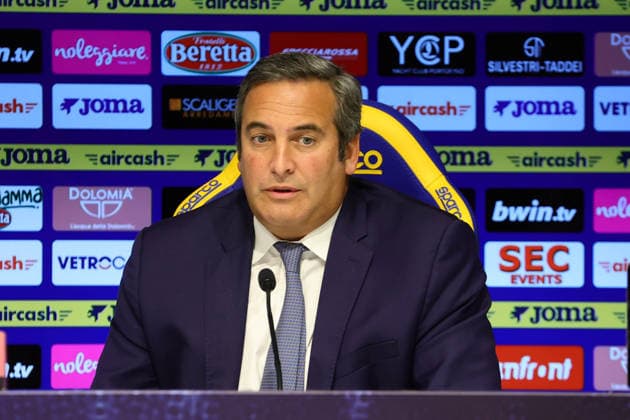 Foto IPP Emanuele Pennacchio Verona 04 02 2026 Hellas Verona stagione 2025-2026 Conferenza Stampa Presidente Italo Zanzi Nella foto talo Zanzi presidente Hellas Verona italyphotopress world copyright Verona italy Italia ITALY  Copyright: xR4924_italyphotopressx