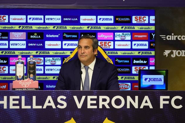 Foto IPP Emanuele Pennacchio Verona 04 02 2026 Hellas Verona stagione 2025-2026 Conferenza Stampa Presidente Italo Zanzi Nella foto talo Zanzi presidente Hellas Verona italyphotopress world copyright Verona italy Italia ITALY  Copyright: xR4924_italyphotopressx