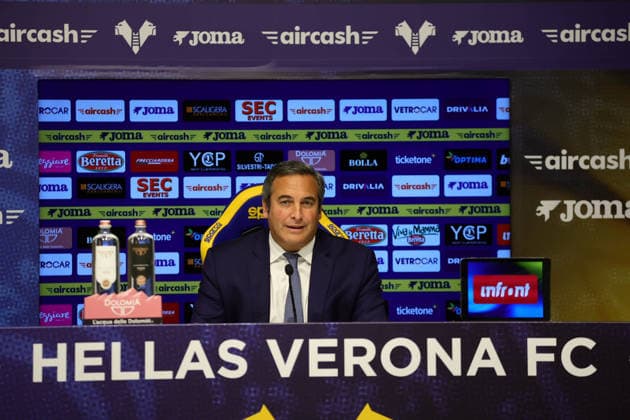 Football, Italy, Hellas Verona, Press conference