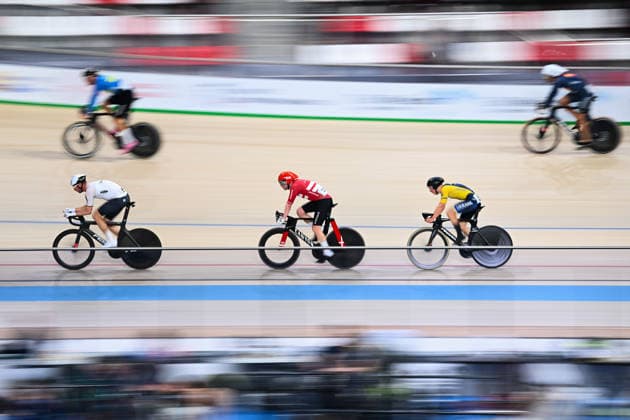 2026 UEC Track Elite European Championships Picture by Olly Hassell SWpix.com - 04 02 2026 - Cycling - 2026 UEC Track Elite European Championships - Konya Velodrome, Konya, Türkiye - Men s Omnium Qualifying - Rasmus Lund Pedersen (Denmark) Copyright: x xSWpix.comx(t axPhotographyxHubxLtd)xOllyxHassell SWpix.comx SWP-3177-0773