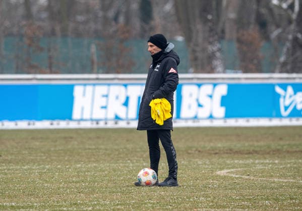 Soccer, Men, Season 2025 26, 2 Bundesliga, Hertha BSC, Training, Coach Stefan Leitl Hertha BSC , 04 02 2026, Copyright: xSebastianxRäppold MatthiasxKochx