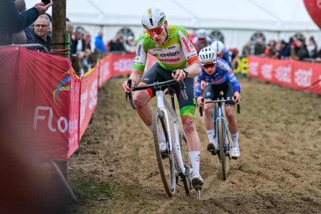 Belgian Joran Wyseure pictured in action during the men s elite race of the Parkcross cyclocross cycling event, race 6 7 in the Exact Cross competition, Wednesday 04 February 2026 in Maldegem. DAVIDxPINTENS  x161034126x