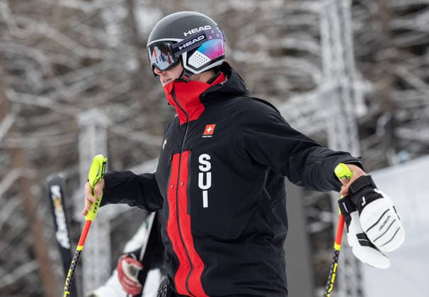 OLYMPICS - Winter Olympic Games, Olympische Spiele, Olympia, OS Milano Cortina 2026 BORMIO,ITALY,04.FEB.26 - OLYMPICS, ALPINE SKIING - Winter Olympic Games Milano Cortina 2026, preview, downhill training, men. Image shows Franjo von Allmen (SUI). Keywords: inspection.  GEPAxpictures xHaraldxSteiner