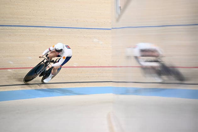 2026 UEC Track Elite European Championships Picture by Olly Hassell SWpix.com - 04 02 2026 - Cycling - 2026 UEC Track Elite European Championships - Konya Velodrome, Konya, Türkiye - Women™s Time Trial - Sophie Capewell (Great Britain) Konya Konya Velodrome Türkiye Copyright: x xSWpix.comx(t axPhotographyxHubxLtd)xOllyxHassell SWpix.comx SWP-3177-0821