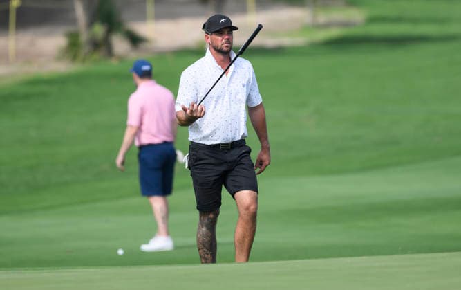 Qatar Masters 2026 - Previews Participants play during the pro-am ahead of the Qatar Masters at the Doha Golf Club in Doha, Qatar, February 4, 2026. DOHA Qatar Copyright: xNOUSHADx