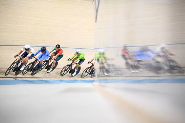 2026 UEC Track Elite European Championships Picture by Olly Hassell SWpix.com - 04 02 2026 - Cycling - 2026 UEC Track Elite European Championships - Konya Velodrome, Konya, Türkiye - Men™s Omnium - Points Race - Henry Hobbs (Great Britain) Konya Konya Velodrome Türkiye Copyright: x xSWpix.comx(t axPhotographyxHubxLtd)xOllyxHassell SWpix.comx SWP-3177-0870