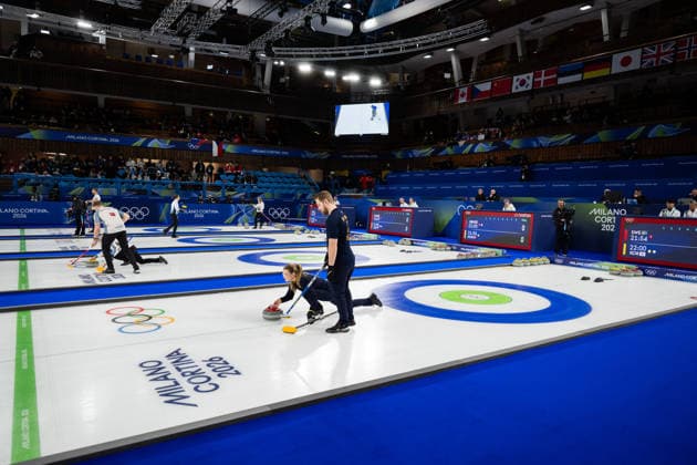 260204 Isabella Wrana and Rasmus Wrana of Sweden competes in a round robin mixed doubles curling match between Sweden and South Korea during day -2 of the 2026 Winter Olympics on February 4, 2026 in Cortina. Photo: Mathias Bergeld BILDBYRAN kod MB MB1305 curling Olympic Games, Olympische Spiele, Olympia, OS olympics winter olympics os ol olympiska spel vinter-os olympiske leker milano cortina 2026 milan cortina 2026 milano cortina 2026 olympic games milano cortina 2026 winter olympic games milano cortina-os milano cortina-ol vinter-ol -2 bbeng round robin *** 260204 Isabella Wrana and Rasmus Wrana of Sweden competes in a round robin mixed doubles curling match between Sweden and South Korea during day 2 of the 2026 Winter Olympics on February 4, 2026 in Cortina Photo Mathias Bergeld BILDBYRAN kod MB MB1305 curling olympic games olympics winter olympics os ol olympiska spel vinter os olympiske leker milano cortina 2026 milan cortina 2026 milano cortina 2026 olympic games milano cortina 2026 winter olympic games milano cortina os milano cortina ol vinter ol 2 bbeng round robin  Copyright: MATHIASxBERGELD BB260204MB076