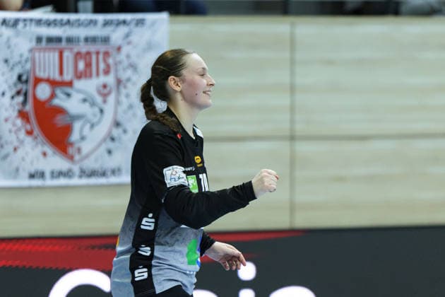 Goalkeeper Nicola Czaja Halle, 70 , SV Union Halle Neustadt vs Borussia Dortmund, Alsco Handball Bundesliga Women, Season 2025 26, 16 Matchday, 04 02 2026 Halle SWH Arena Sachsen Anhalt Germany