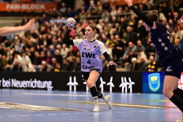Handball I Women I Season 2025 2026 I 16 HBF I 1 Matchday I Buxtehuder SV VfL Oldenburg I 04 02 2026 Toni Luisa Reinemann 4, VfL Oldenburg Buxtehude Halle Nord Niedersachsen Germany Copyright: xLobeca FelixxSchlikisx