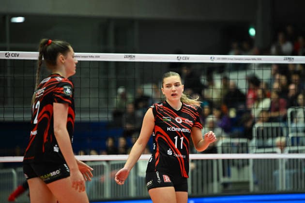 Amanda Siksna Dresdner SC, 11 Dresdner SC vs Ankara Zeren Spor Kuluebue, CEV Volleyball Champions League, Season 2025 2026, 04 02 2026 Dresdner SC vs Ankara Zeren Spor Kuluebue, CEV Volleyball Champions League, Season 2025 2026, 04 02 2026 Dresden Copyright: xEibner-Pressefoto xHoepnerx EP_PHR