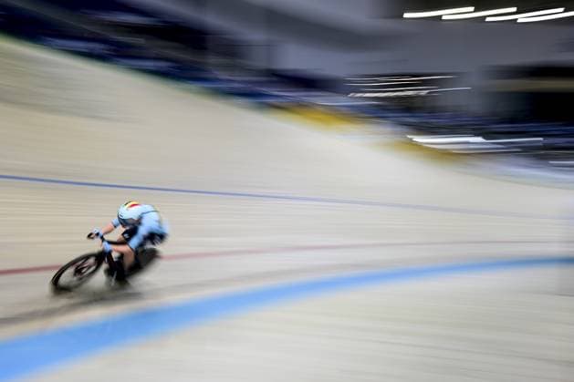 Belgian Lotte Kopecky pictured in action during the women s Points Race final at day 4 of the 2026 UEC Track Elite European Championships, in Konya, Turkey, Wednesday 04 February 2026. The European Championships take place from 01 to 05 February 2026. DIRKxWAEM  x161069462x