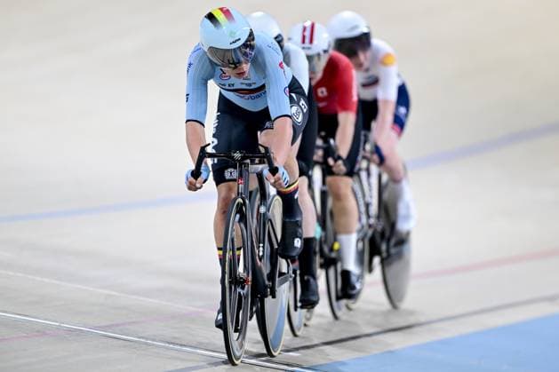 Belgian Lotte Kopecky pictured in action during the women s Points Race final at day 4 of the 2026 UEC Track Elite European Championships, in Konya, Turkey, Wednesday 04 February 2026. The European Championships take place from 01 to 05 February 2026. DIRKxWAEM  x161069526x