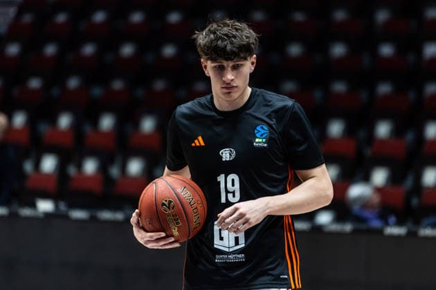 GER, BKT EuroCup, Season 2025 2026, Niners Chemnitz Dolomiti Energia Trento 04 02 2026, Fair, Chemnitz, GER, BKT EuroCup, Season 2025 2026, Niners Chemnitz Dolomiti Energia Trento Alfons Millatz Niners Chemnitz, 19 Photo Alexander Trienitz Chemnitz Fair Saxony Germany