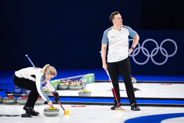 260204 Kristin Skaslien and Magnus Nedregotten of Norway compete in a round robin mixed doubles curling match between Great Britain and Norway during day -2 of the 2026 Winter Olympics on February 4, 2026 in Cortina. Photo: Mathias Bergeld BILDBYRAN kod MB MB1305 curling Olympic Games, Olympische Spiele, Olympia, OS olympics winter olympics os ol olympiska spel vinter-os olympiske leker milano cortina 2026 milan cortina 2026 milano cortina 2026 olympic games milano cortina 2026 winter olympic games milano cortina-os milano cortina-ol vinter-ol -2 bbeng round robin *** 260204 Kristin Skaslien and Magnus Nedregotten of Norway compete in a round robin mixed doubles curling match between Great Britain and Norway during day 2 of the 2026 Winter Olympics on February 4, 2026 in Cortina Photo Mathias Bergeld BILDBYRAN kod MB MB1305 curling olympic games olympics winter olympics os ol olympiska spel vinter os olympiske leker milano cortina 2026 milan cortina 2026 milano cortina 2026 olympic games milano cortina 2026 winter olympic games milano cortina os milano cortina ol vinter ol 2 bbeng round robin  Copyright: MATHIASxBERGELD BB260204MB105