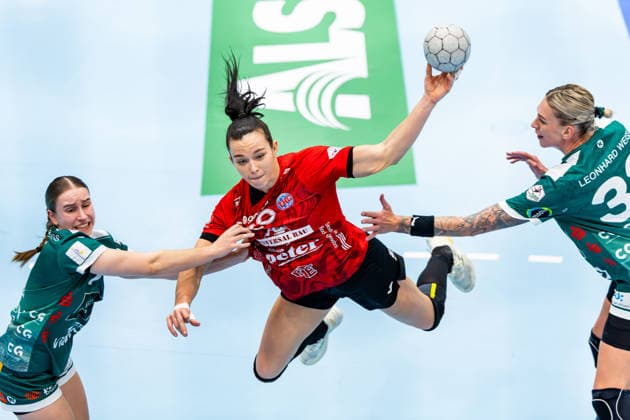04 02 2026, GER, Handball, Women, Season 2025 2026, Alsco 1 Bl, 16 Matchday, Thueringer HC Frisch Auf Goeppingen Jana Scheib Thueringer HC,20 99947 Bad Langensalza Salza Halle Sporthalle Mehrz Thüringen Germany