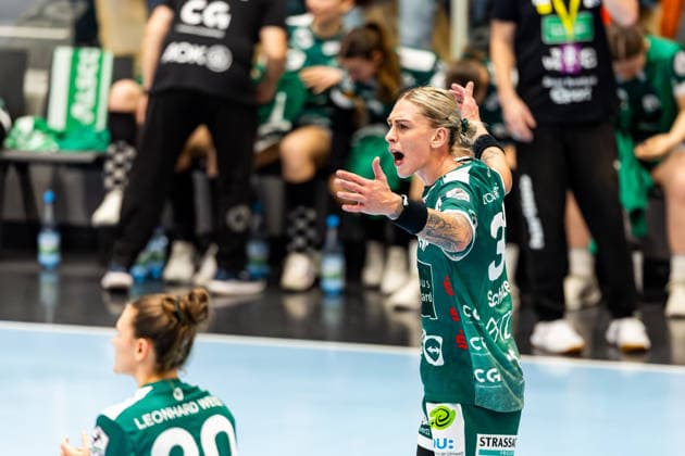 04 02 2026, GER, Handball, Women, Season 2025 2026, Alsco 1 Bl, 16 Matchday, Thueringer HC Frisch Auf Goeppingen Luisa Schulze Frisch Auf Goeppingen 99947 Bad Langensalza Salza Halle Sporthalle Mehrz Thüringen Germany