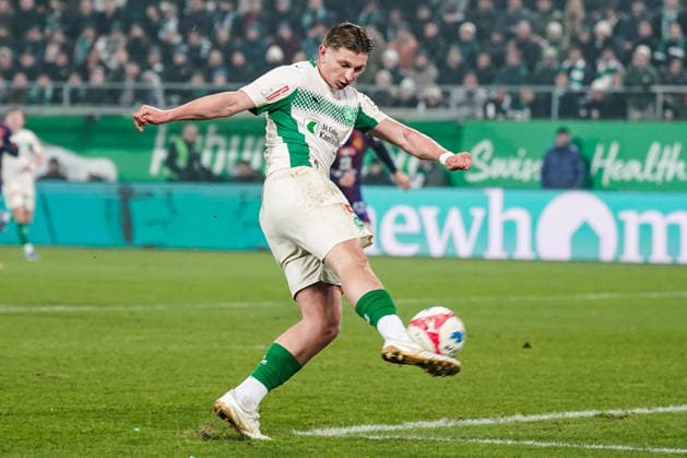 Football Switzerland Swiss Cup 2025 2026 Quarter-final, 04 02 2026 FC St Gallen vs FC Basel Kybunpark St Gallen, Switzerland Alessandro Vogt FC St Gallen Copyright: xLUKAxKOLANOVICx