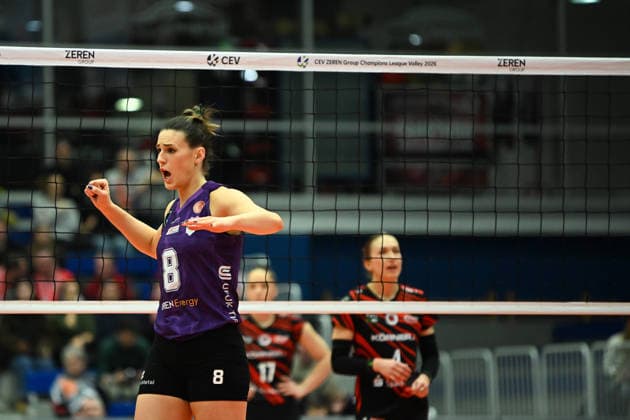 Maja Aleksic Ankara Zeren Spor Kuluebue, 8 Dresdner SC vs Ankara Zeren Spor Kuluebue, CEV Volleyball Champions League, Season 2025 2026, 04 02 2026 Dresdner SC vs Ankara Zeren Spor Kuluebue, CEV Volleyball Champions League, Season 2025 2026, 04 02 2026 Dresden Copyright: xEibner-Pressefoto xHoepnerx EP_PHR