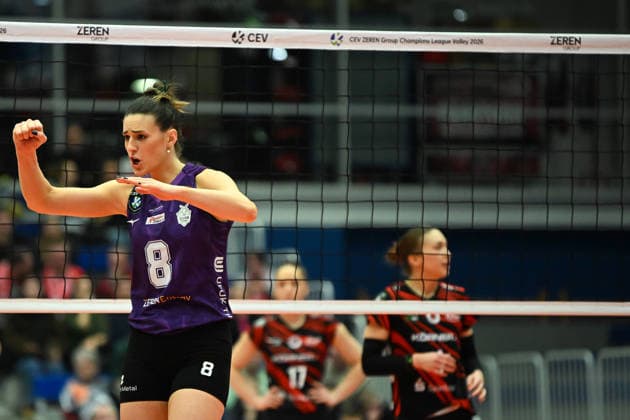 Maja Aleksic Ankara Zeren Spor Kuluebue, 8 Dresdner SC vs Ankara Zeren Spor Kuluebue, CEV Volleyball Champions League, Season 2025 2026, 04 02 2026 Dresdner SC vs Ankara Zeren Spor Kuluebue, CEV Volleyball Champions League, Season 2025 2026, 04 02 2026 Dresden Copyright: xEibner-Pressefoto xHoepnerx EP_PHR