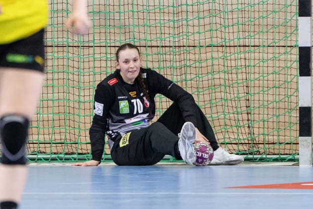 Goalkeeper Nicola Czaja Halle, 70 , SV Union Halle Neustadt vs Borussia Dortmund, Alsco Handball Bundesliga Women, Season 2025 26, 16 Matchday, 04 02 2026 Halle SWH Arena Sachsen Anhalt Germany