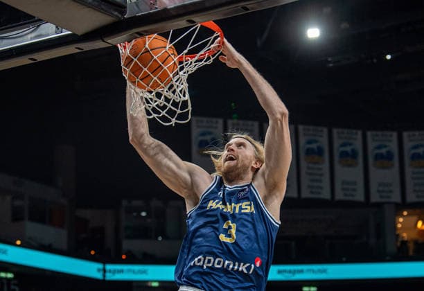 Basketball, Men, Season 2025 2026, Basketball Champions League Round of 16, Group J , Alba Berlin Karditsa Iaponiki, Noah Horchler Karditsa , 04 02 2026, Copyright: xSebastianxRäppold MatthiasxKochx