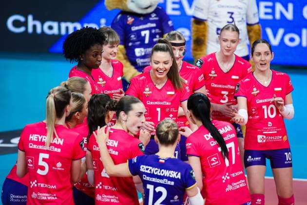 2026.02.04 Rzeszow Siatkowka, Liga Mistrzyn 2026 DevelopRes Rzeszow - SSC Palmberg Schwerin N z Dominika Pierzchala Katarzyna Wenerska Foto Marta Badowska PressFocus 2026.02.04 Rzeszow Volleyball, CEV Champions League Volley 2026 Women Dominika Pierzchala Katarzyna Wenerska Credit: Marta Badowska PressFocus NEWSPIX.PL --- newspix.pl POLAND OUT! 