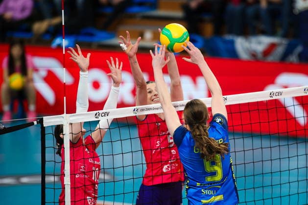 2026.02.04 Rzeszow Siatkowka, Liga Mistrzyn 2026 DevelopRes Rzeszow - SSC Palmberg Schwerin N z Laura Heyrman Foto Marta Badowska PressFocus 2026.02.04 Rzeszow Volleyball, CEV Champions League Volley 2026 Women Laura Heyrman Credit: Marta Badowska PressFocus NEWSPIX.PL --- newspix.pl POLAND OUT! 