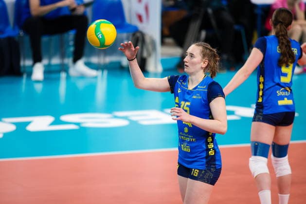 2026.02.04 Rzeszow Siatkowka, Liga Mistrzyn 2026 DevelopRes Rzeszow - SSC Palmberg Schwerin N z Mia Kirchhoff Foto Marta Badowska PressFocus 2026.02.04 Rzeszow Volleyball, CEV Champions League Volley 2026 Women Mia Kirchhoff Credit: Marta Badowska PressFocus NEWSPIX.PL --- newspix.pl POLAND OUT! 