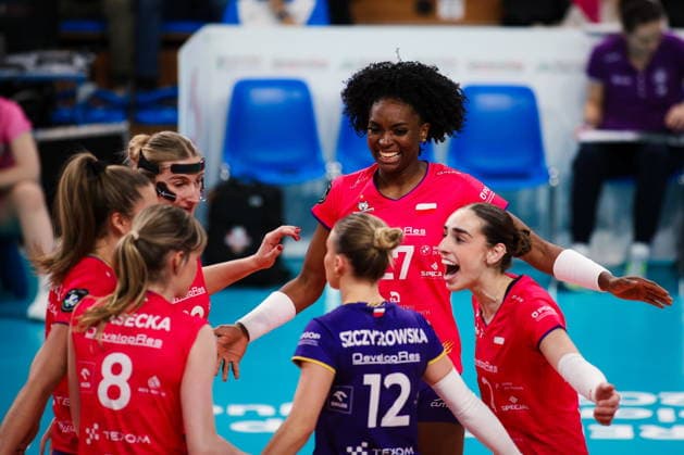 2026.02.04 Rzeszow Siatkowka, Liga Mistrzyn 2026 DevelopRes Rzeszow - SSC Palmberg Schwerin N z Taylor Bannister Foto Marta Badowska PressFocus 2026.02.04 Rzeszow Volleyball, CEV Champions League Volley 2026 Women Taylor Bannister Credit: Marta Badowska PressFocus NEWSPIX.PL --- newspix.pl POLAND OUT! 