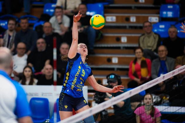 2026.02.04 Rzeszow Siatkowka, Liga Mistrzyn 2026 DevelopRes Rzeszow - SSC Palmberg Schwerin N z Leana Grozer Foto Marta Badowska PressFocus 2026.02.04 Rzeszow Volleyball, CEV Champions League Volley 2026 Women Leana Grozer Credit: Marta Badowska PressFocus NEWSPIX.PL --- newspix.pl POLAND OUT! 