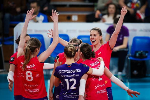 2026.02.04 Rzeszow Siatkowka, Liga Mistrzyn 2026 DevelopRes Rzeszow - SSC Palmberg Schwerin N z Laura Heyrman Foto Marta Badowska PressFocus 2026.02.04 Rzeszow Volleyball, CEV Champions League Volley 2026 Women Laura Heyrman Credit: Marta Badowska PressFocus NEWSPIX.PL --- newspix.pl POLAND OUT! 