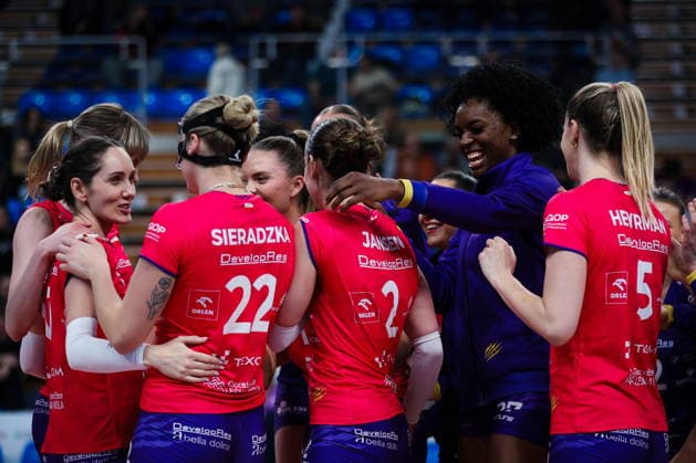 2026.02.04 Rzeszow Siatkowka, Liga Mistrzyn 2026 DevelopRes Rzeszow - SSC Palmberg Schwerin N z Taylor Bannister Foto Marta Badowska PressFocus 2026.02.04 Rzeszow Volleyball, CEV Champions League Volley 2026 Women Taylor Bannister Credit: Marta Badowska PressFocus NEWSPIX.PL --- newspix.pl POLAND OUT! 