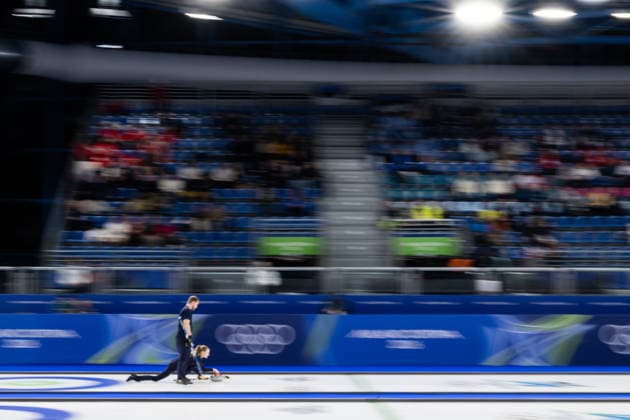 260204 Isabella Wrana and Rasmus Wrana of Sweden compete in a round robin mixed doubles curling match between Sweden and South Korea during day -2 of the 2026 Winter Olympics on February 4, 2026 in Cortina. Photo: Mathias Bergeld BILDBYRAN kod MB MB1305 curling Olympic Games, Olympische Spiele, Olympia, OS olympics winter olympics os ol olympiska spel vinter-os olympiske leker milano cortina 2026 milan cortina 2026 milano cortina 2026 olympic games milano cortina 2026 winter olympic games milano cortina-os milano cortina-ol vinter-ol -2 bbeng round robin *** 260204 Isabella Wrana and Rasmus Wrana of Sweden compete in a round robin mixed doubles curling match between Sweden and South Korea during day 2 of the 2026 Winter Olympics on February 4, 2026 in Cortina Photo Mathias Bergeld BILDBYRAN kod MB MB1305 curling olympic games olympics winter olympics os ol olympiska spel vinter os olympiske leker milano cortina 2026 milan cortina 2026 milano cortina 2026 olympic games milano cortina 2026 winter olympic games milano cortina os milano cortina ol vinter ol 2 bbeng round robin  Copyright: MATHIASxBERGELD BB260204MB131